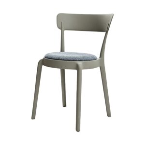 Pebble Softseat PP Dining Chair in Grey, white-background front or three-quarter view