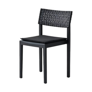 Woven-Back Dining Chair, white-background front or three-quarter view