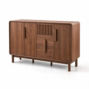 Dining Room Storage Cabinet, white-background rear or detail view