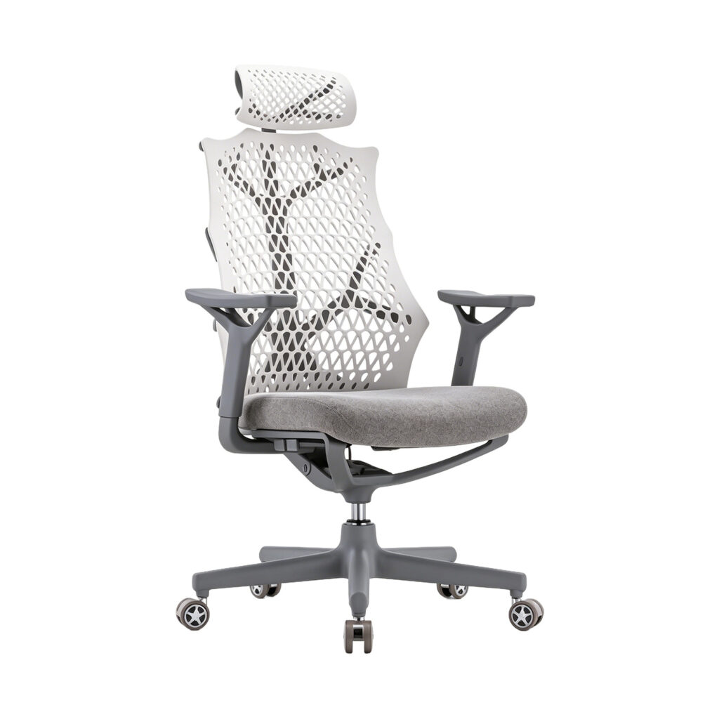 Bionic Tree-Design Ergonomic Office Chair, white-background front or three-quarter view