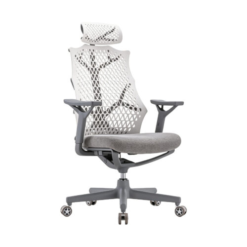 Bionic Tree-Design Ergonomic Office Chair, white-background front or three-quarter view