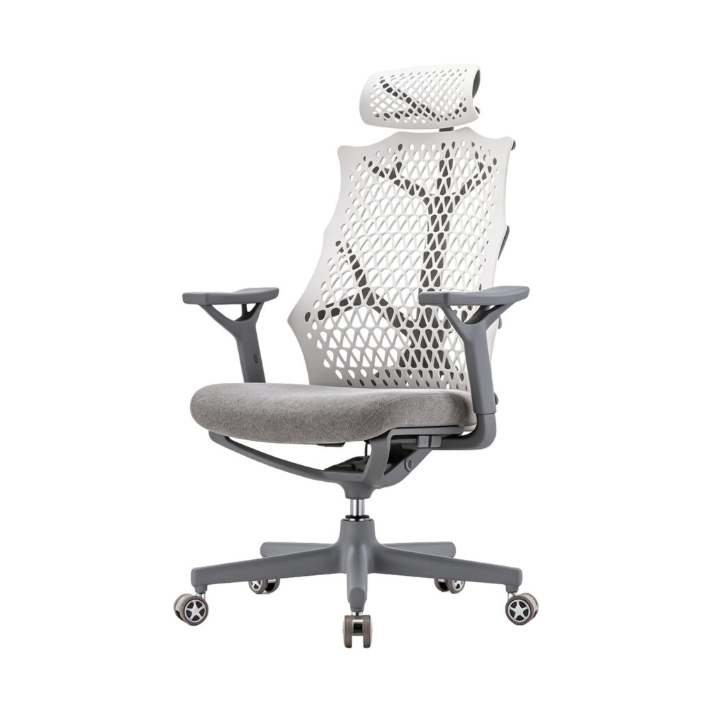 Bionic Tree-Design Ergonomic Office Chair, white-background front or three-quarter view