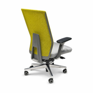Elastic Mesh Ergonomic Office Chair, white-background rear or detail view