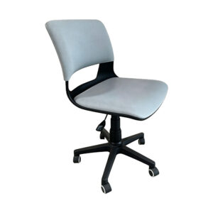 Light Grey Fabric Task Chair, white-background front or three-quarter view