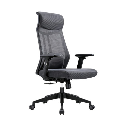 High-Back Mesh Office Chair, white-background front or three-quarter view