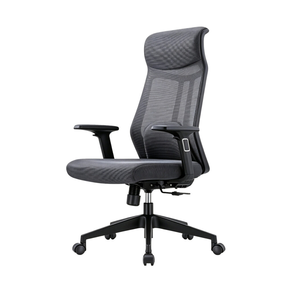High-Back Mesh Office Chair, white-background front or three-quarter view