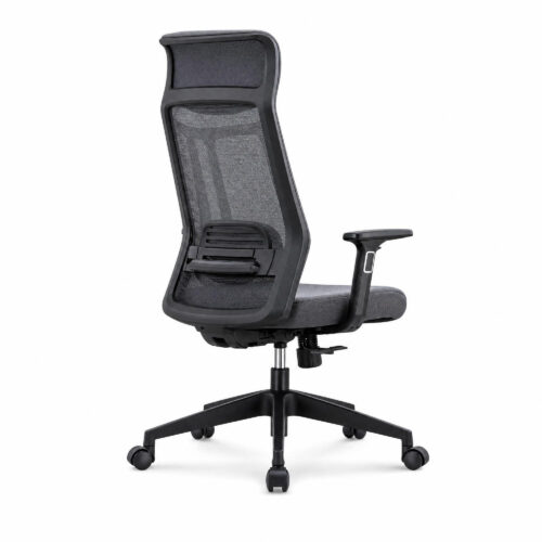 High-Back Mesh Office Chair, white-background rear or detail view