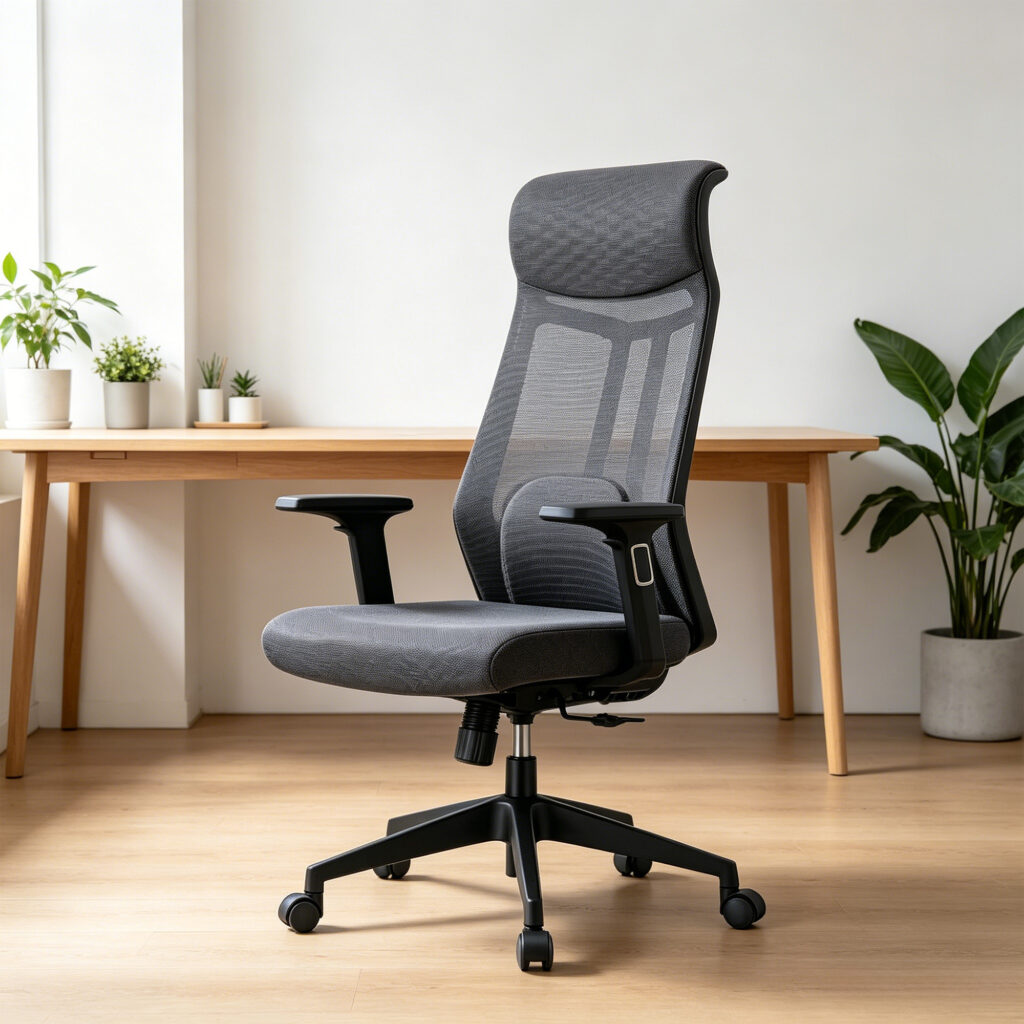 High-Back Mesh Office Chair, styled campaign view