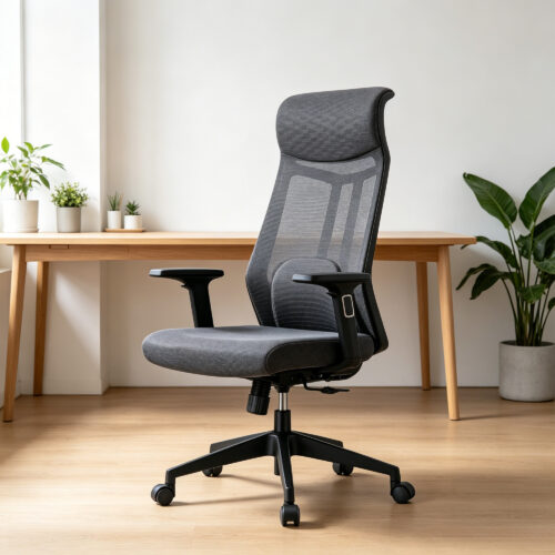 High-Back Mesh Office Chair, styled campaign view