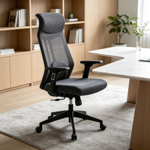 High-Back Mesh Office Chair, lifestyle setting 1