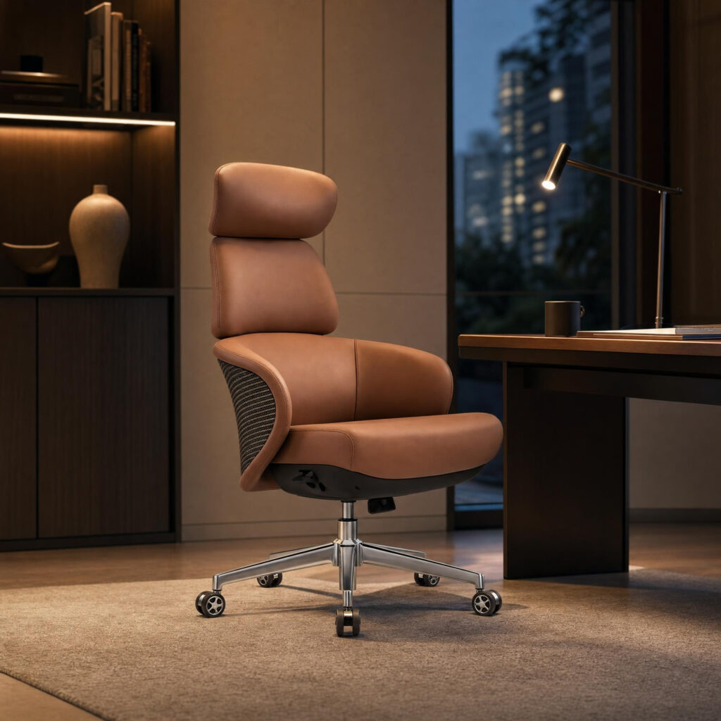Luxury Eco-Leather Executive Office Chair, alternative campaign view