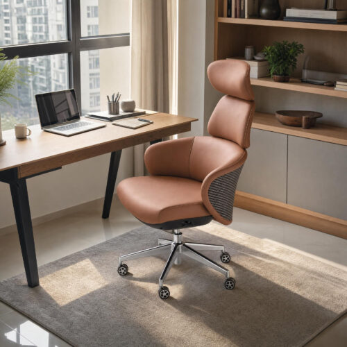 Luxury Eco-Leather Executive Office Chair, lifestyle setting 2
