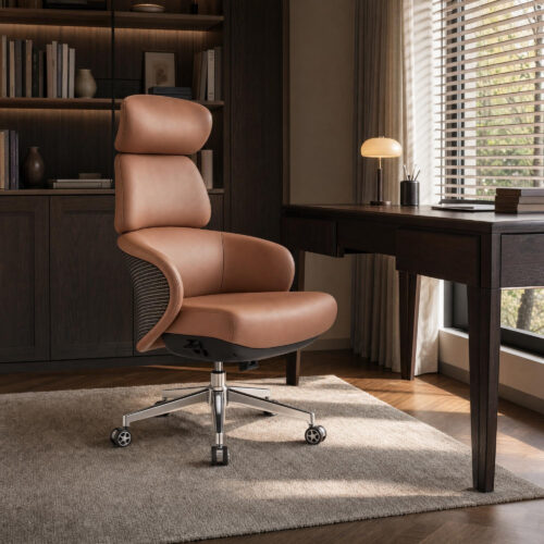 Luxury Eco-Leather Executive Office Chair, lifestyle setting 3