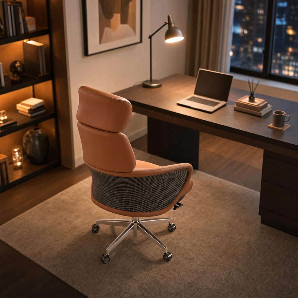 Luxury Eco-Leather Executive Office Chair, lifestyle setting 4