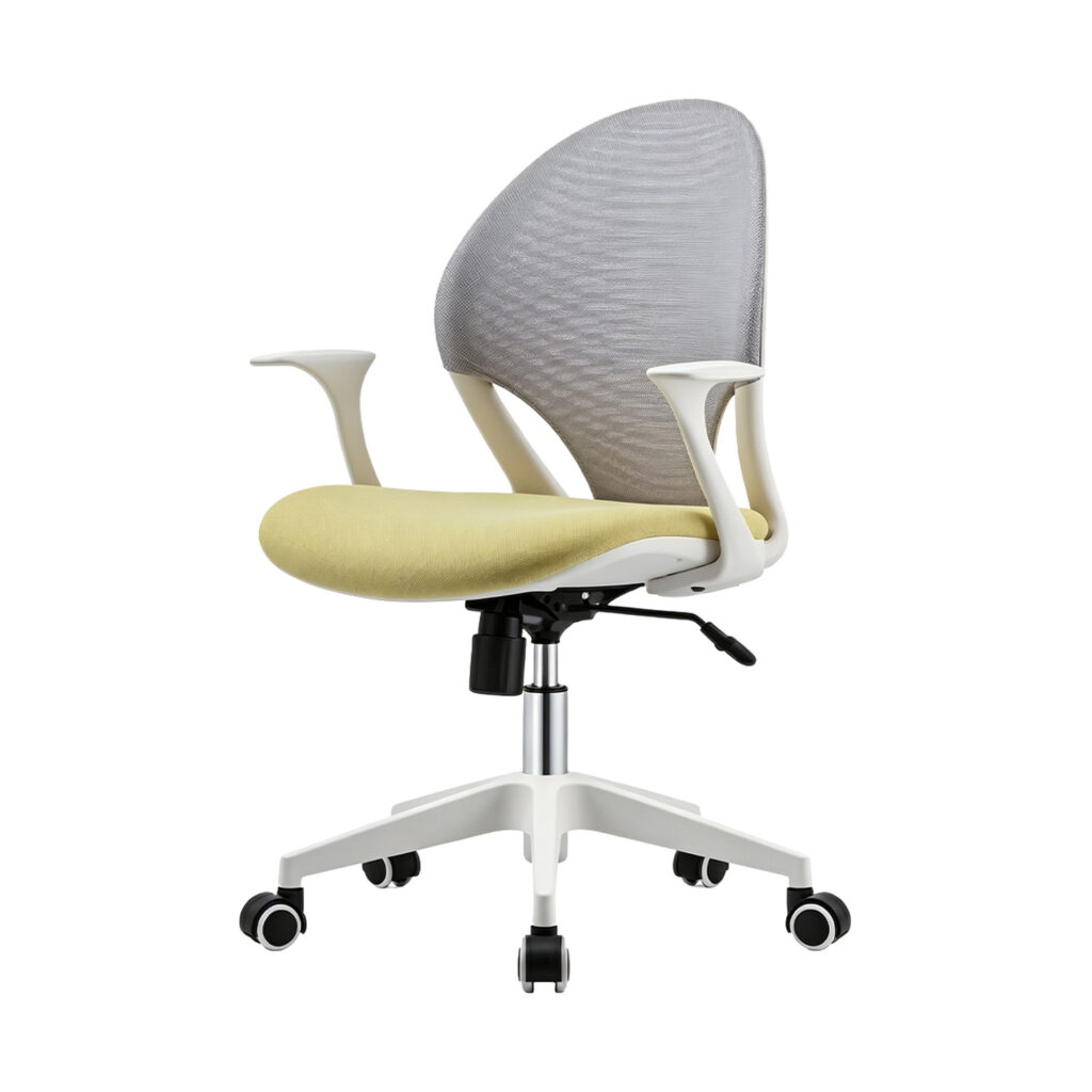 Dual-Tone Breathable Mesh Office Chair, white-background front or three-quarter view
