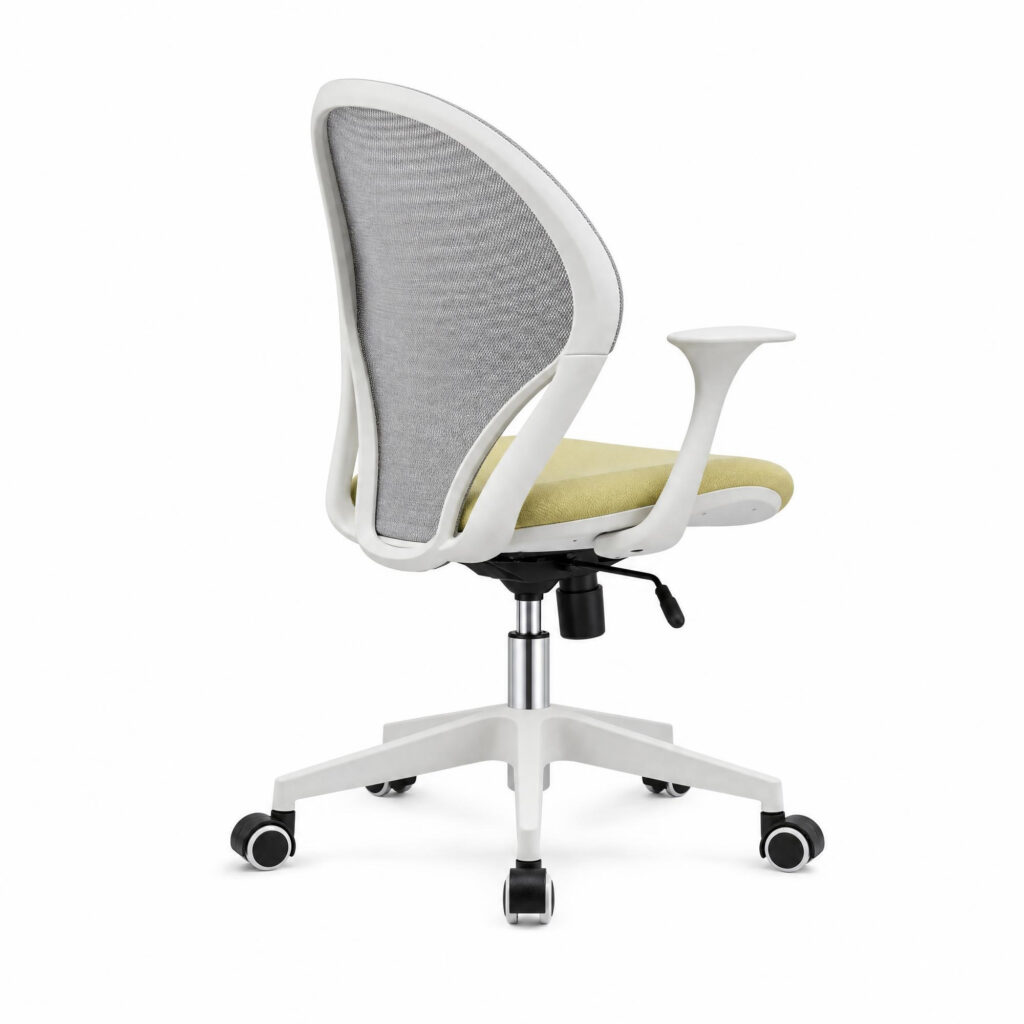 Dual-Tone Breathable Mesh Office Chair, white-background rear or detail view