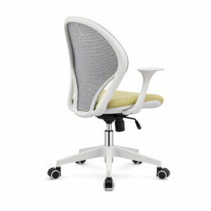 Dual-Tone Breathable Mesh Office Chair, white-background rear or detail view
