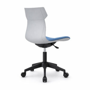 Two-Tone Fabric Desk Chair, white-background rear or detail view