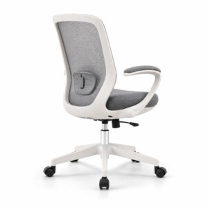 Breathable Mesh Office Chair, white-background rear or detail view