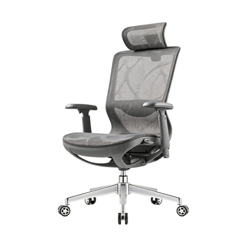 Layered Mesh Office Chair, white-background front or three-quarter view