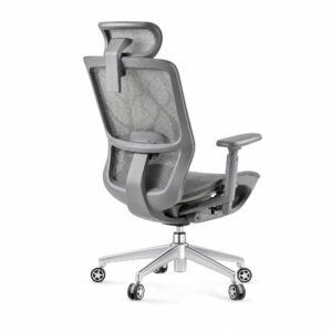 Layered Mesh Office Chair, white-background rear or detail view