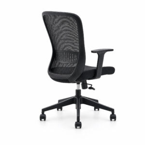 Swivel Mesh Back Office Chair, white-background rear or detail view