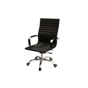 Airflow Mesh Desk Chair in Black, white-background front or three-quarter view