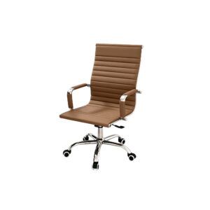 Airflow Mesh Desk Chair in Brown, white-background rear or detail view