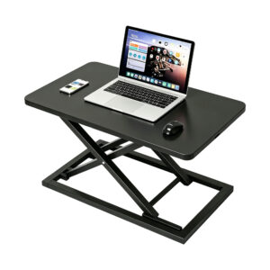 Single Tier Standing Desk Converter, white-background front or three-quarter view
