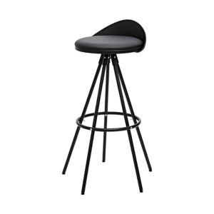 Urban Sleek Cushioned Bar Chair, white-background front or three-quarter view