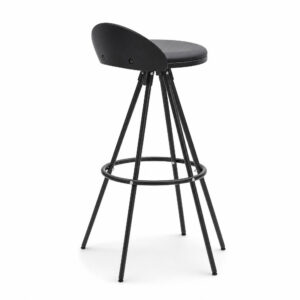 Urban Sleek Cushioned Bar Chair, white-background rear or detail view