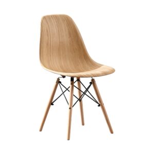 Bentwood Dining Chair in Natural, white-background front or three-quarter view