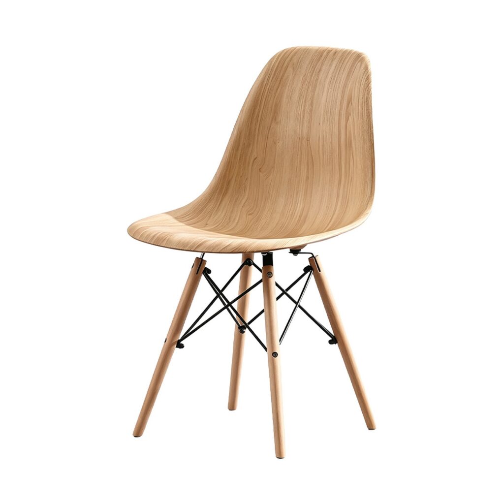 Bentwood Dining Chair in Natural, white-background front or three-quarter view