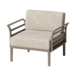 High-Resilience Cushion Armchair, white-background front or three-quarter view