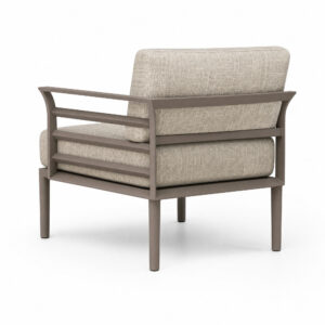 High-Resilience Cushion Armchair, white-background rear or detail view