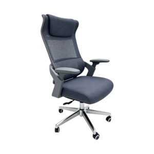 Breathable Fabric High-Back Work Chair, white-background front or three-quarter view