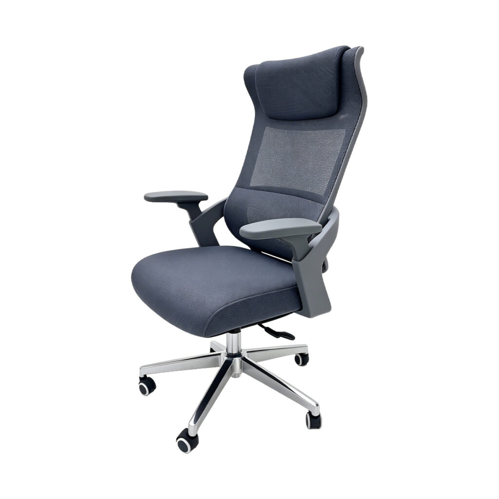 Breathable Fabric High-Back Work Chair, white-background front or three-quarter view