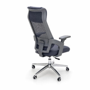 Breathable Fabric High-Back Work Chair, white-background rear or detail view