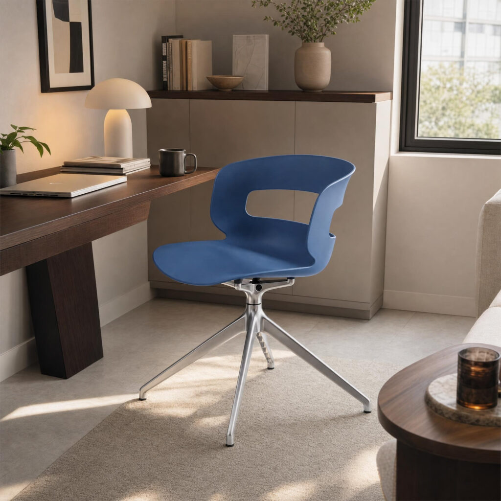 Moulded Plastic Swivel Chair, lifestyle setting 2