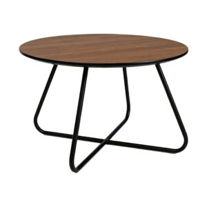 Walnut Wood Grain Coffee Table, white-background front or three-quarter view