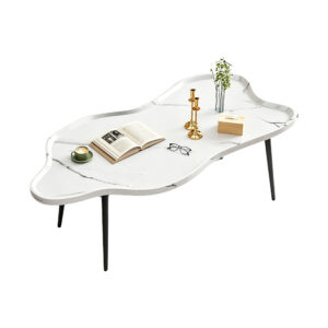 Nebula Marble Cloud Table, white-background front or three-quarter view