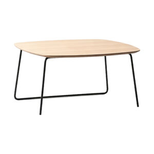 Minimalist Oak Coffee Table, white-background front or three-quarter view