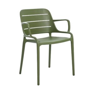 Forest Breeze PP Lounge Armchair in Green, white-background front or three-quarter view