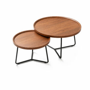 Circular Combination Coffee Table, white-background front or three-quarter view