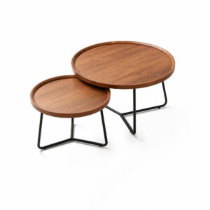 Circular Combination Coffee Table, white-background rear or detail view