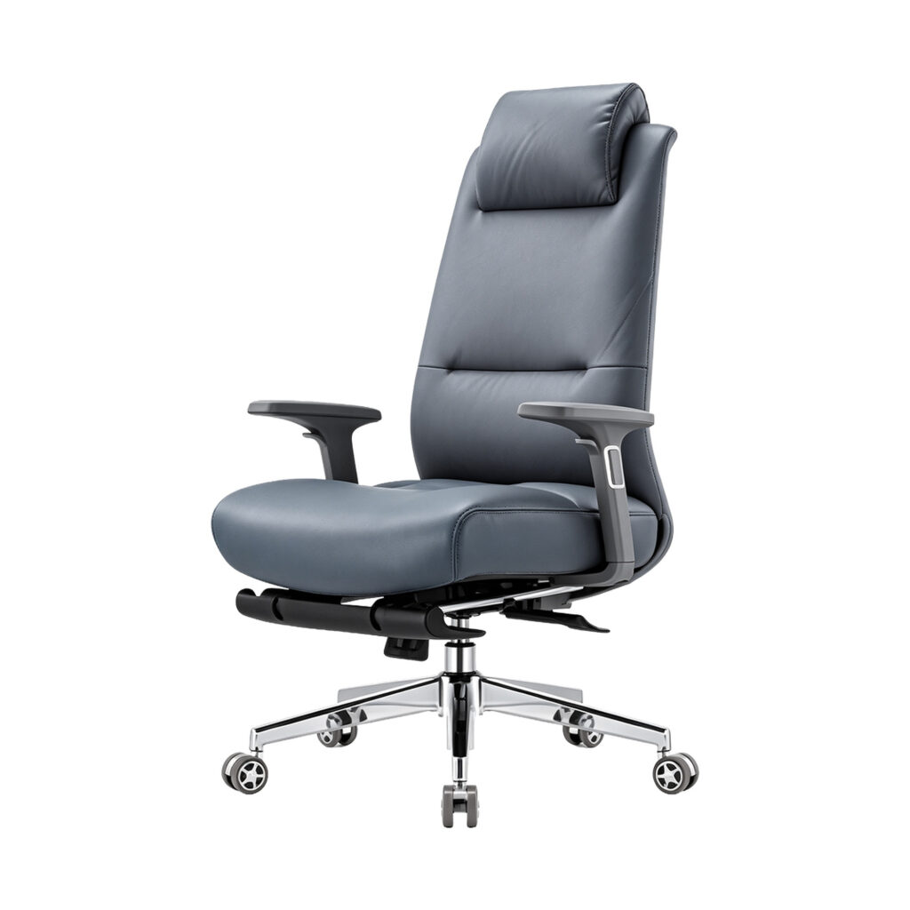 Padded Executive Recliner Chair, white-background front or three-quarter view