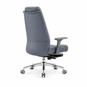 Padded Executive Recliner Chair, white-background rear or detail view
