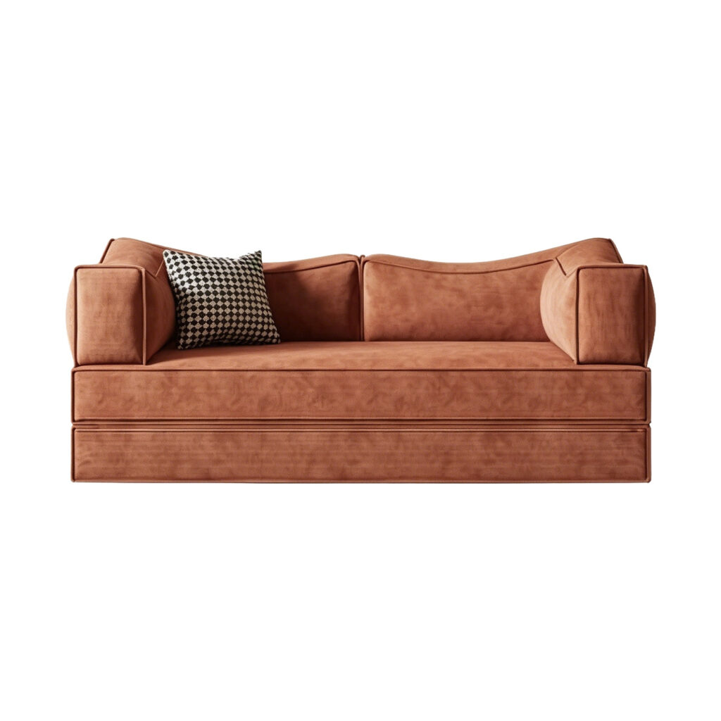 Split Modular Daybed Sofa, white-background front or three-quarter view