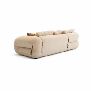 Puffy Folding Sleeper Sofa, white-background rear or detail view
