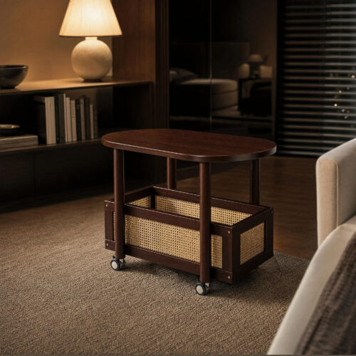 Rolling Lounge Side Table Cart, alternative campaign view